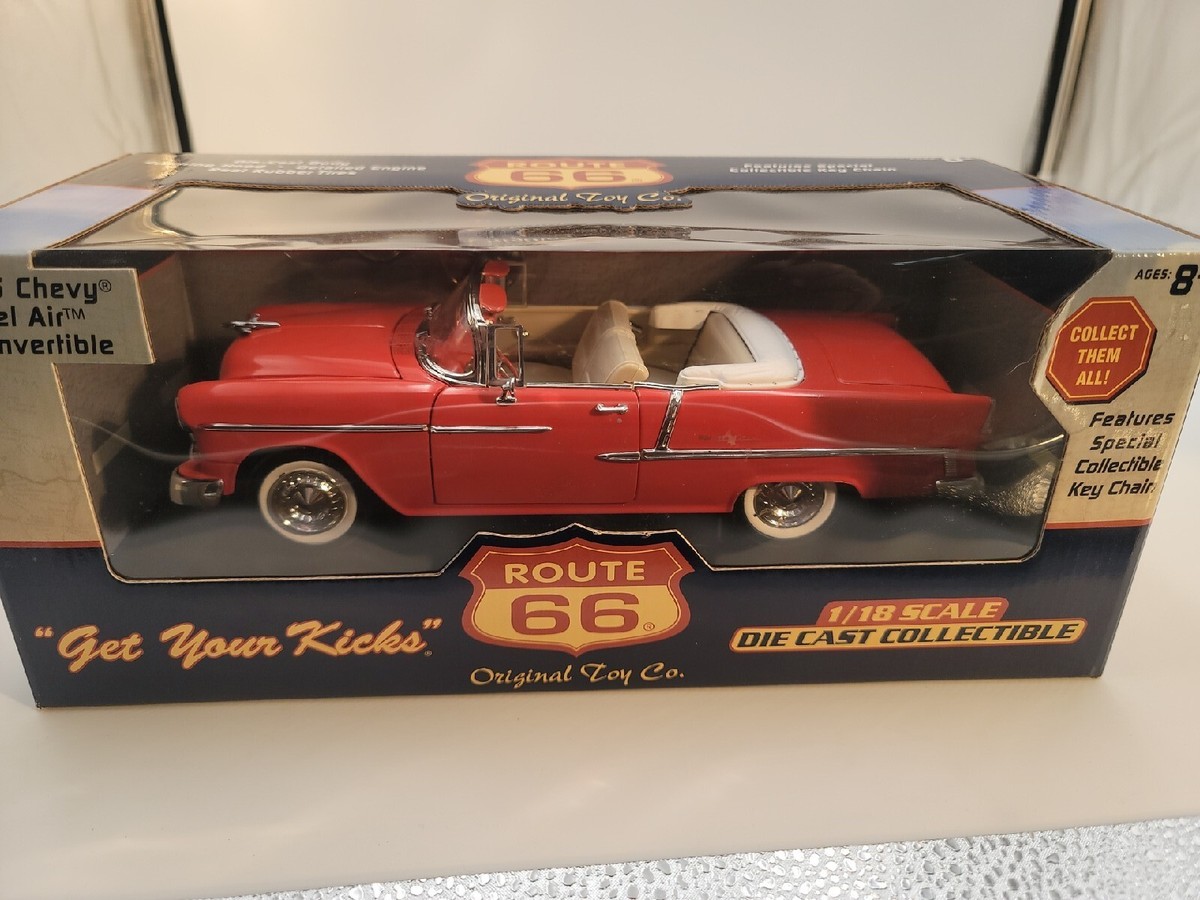 1/18 CHEVY BELAIR 1955 ベルエア Route 66 1955 Chevrolet Bel Air Convertible 1:18 Red | eBay