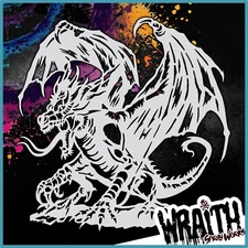 Dragon #3 - Reusable Airbrush Stencil Template