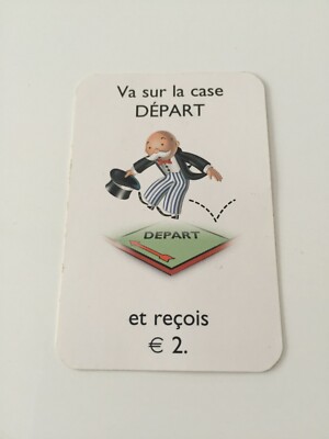 MONOPOLY JUNIOR AUF DEM KREISMARKT KARTE GEHT AUF DAS STARTFELD