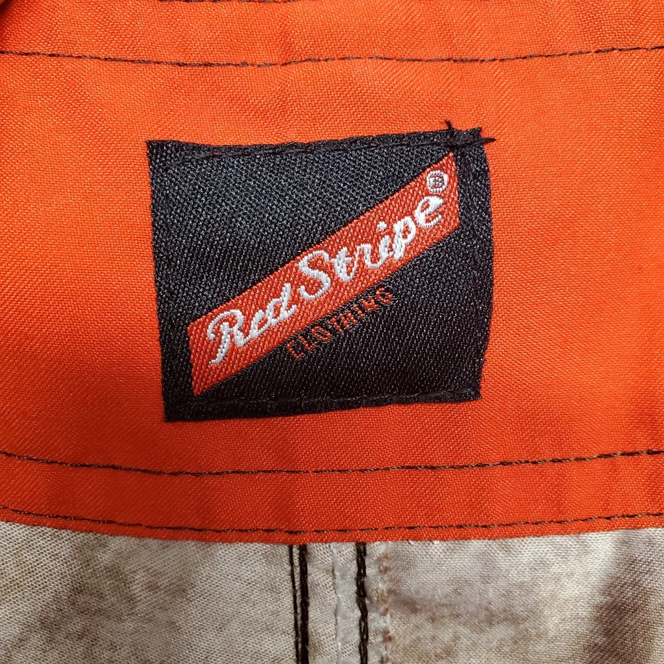 Bañador Rayas Rojas Cerveza Para Hombres 36 Marrón Rojo Board Shorts Lager Jamaica Bolsillo Foto 3 de 4