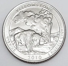 2010 P YELLOWSTONE QUARTER AVE CIRCULATED **FREE SHIPPING**