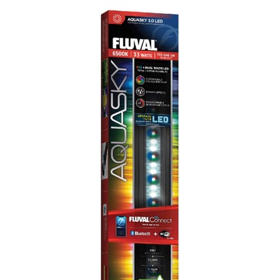 Fluval Aquasky 3.0 LED 33W  115 bis 146cm ausziehbar Smartes Licht für Aquarien 