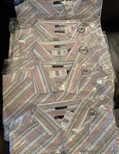 MENS COLLARED LONG SLEEVE MULTI COLOR DRESS SHIRT LOT 6 NWT