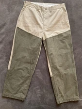 VTG C.C. Filson Tin Cloth Shelter Brush Waxed Hunting Pants Men’s Size 36 USA