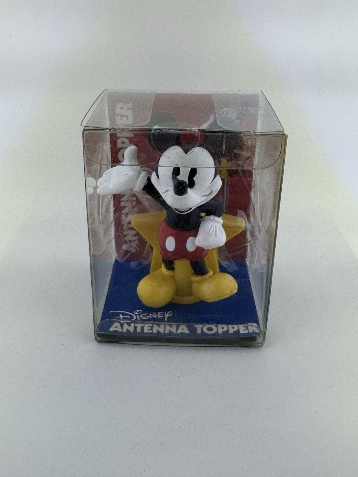 Vintage Disney Full Body Mickey Mouse Star Car Antenna Topper Unused In Box