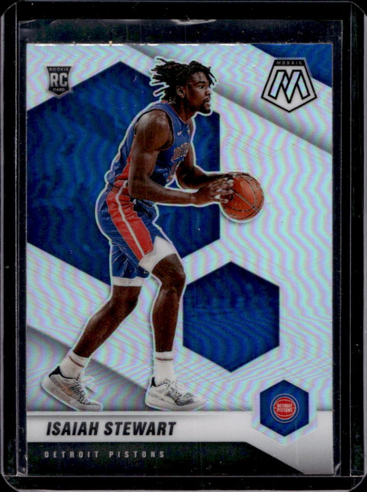 2020-21 Mosaic Isaiah Stewart RC Silver Rookie #223 Pistons