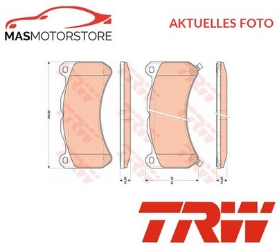 SATZ BREMSBELÄGE BREMSKLÖTZE VORNE TRW GDB3489 A NEU OE QUALITÄT