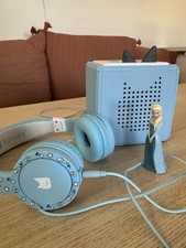 Toniebox Audio Player with Charger AND Elsa Frozen Tonies Blue W/headphones