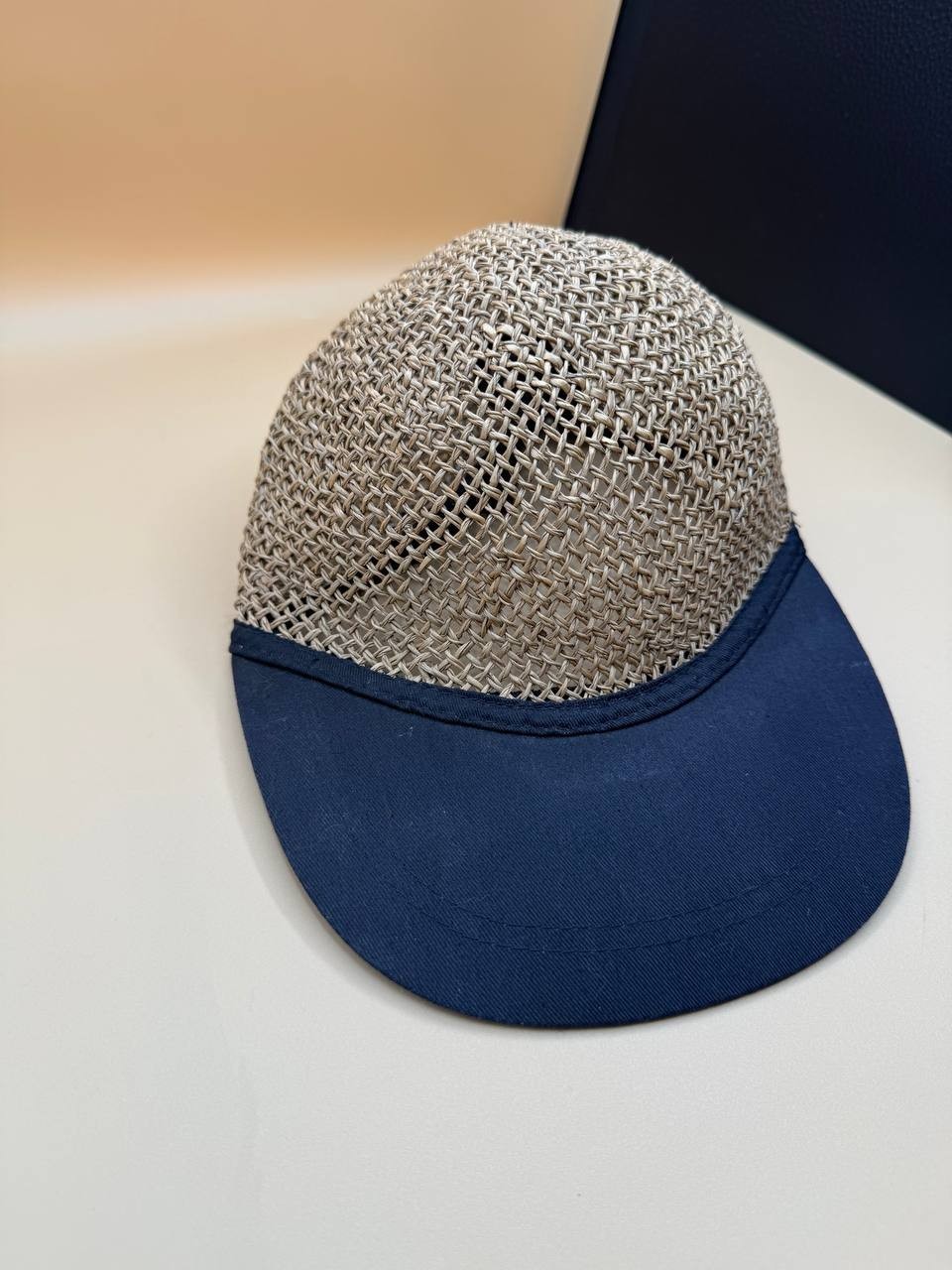 Vented Straw Baseball Cap Lightweight Summer Hat … - image 1