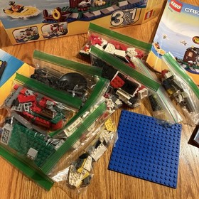 LEGO Creator 5770 LIGHTHOUSE ISLAND 3 in 1 complete w Light Brick & Instructions