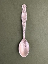 ATQ Heraldic by Whiting Gold Wash Sterling Silver Spoon 1891 Chambersburg 4''