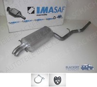 Imasaf Auspuff Endtopf+Anbauteile für Mercedes C-Klasse+Clk Diesel 270 CDI 2000-