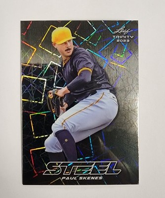 Paul Skenes 2023 Leaf Trinity Mega Box Steel Silver Lazer #S-53 Pirates