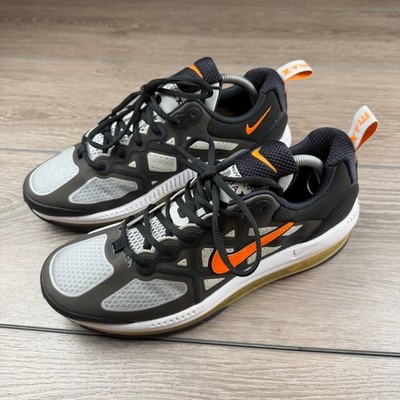 Nike Mens Air Max Genome Running Shoes Black Orange DB0249-002 Size 9