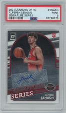 Alperen Sengun 2021 Panini Donruss Optic Signature Series Auto Rookie RC  PSA 9