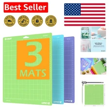 Versatile 12x12 Cutting Mats for Cricut Maker & Explore 3 - 3 Pack Adhesive Set