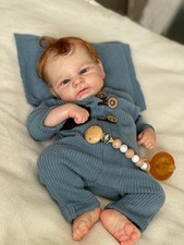 19inch Cute Newborn Reality Lifelike Dolls Soft Baby Reborn Doll Cloth Body Gift