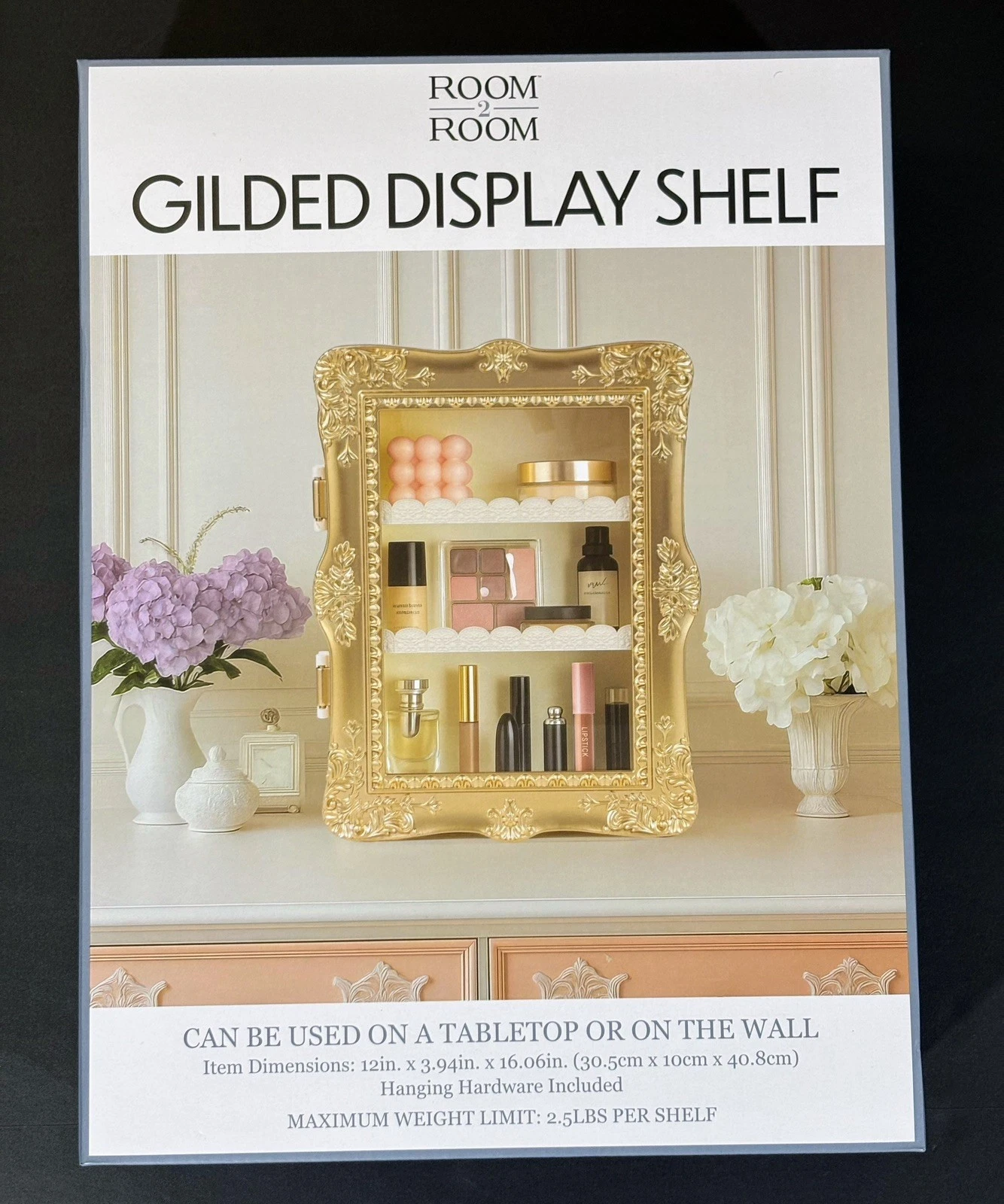 💛Room2Room Gilded Display Shelf Five Below Viral on TikTok Gold