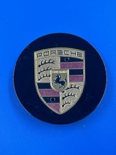 Porsche Wheel Center Cap Black Cayenne Panamera 911 Boxster Cayman Carrera Turbo