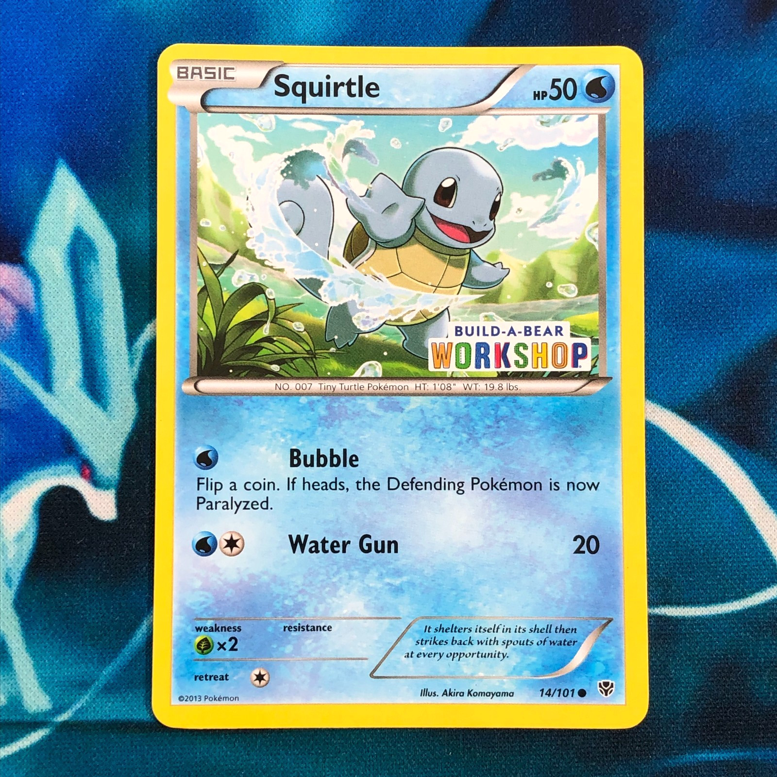 Squirtle - 14/101 - Build-A-Bear Workshop Promo Rare - Pokemon Card - NM