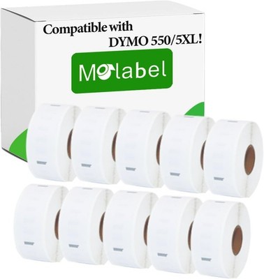 Rücksendeadressetiketten für Dymo 10 Rollen kompatibel 25 mm x 54 mm 5000 Etiket