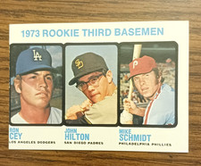 1973 Topps #615 Mike Schmidt RC/Cey, Excellent to NRMT