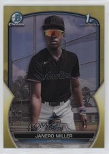 2023 Bowman Chrome Prospects Yellow Refractor 56/75 Janero Miller #BCP-184 n1u