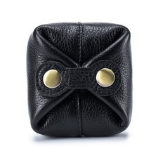 Genuine Leather Coin Purse for Women Men Cute Mini Lipstick Holder Change Pouch