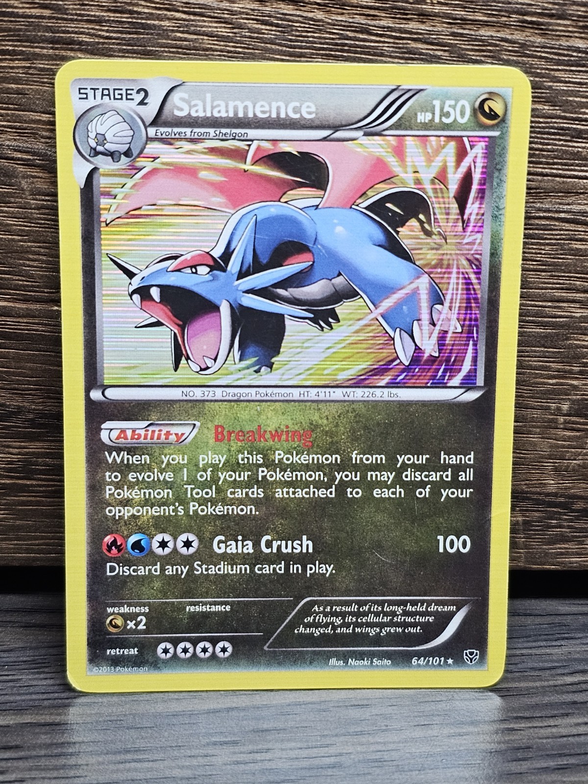 Salamence 64/101 - Plasma Blast Holo Rare - Pokemon Card TCG 2013 LP