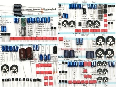 Studer Revox B77 MKI, B77 MKII  Qualitäts-Reparatursatz Audioteil ohne Netzteil