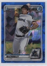 2020 Bowman Chrome Draft Sapphire Edition Zach McCambley #BD-112 1bc4