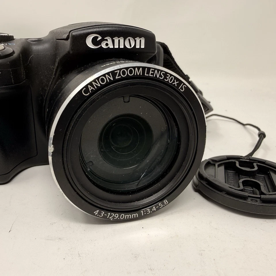 Cannon PowerShot SX500 IS 16.0MP Digital Camera - Black - Image 2 of 3