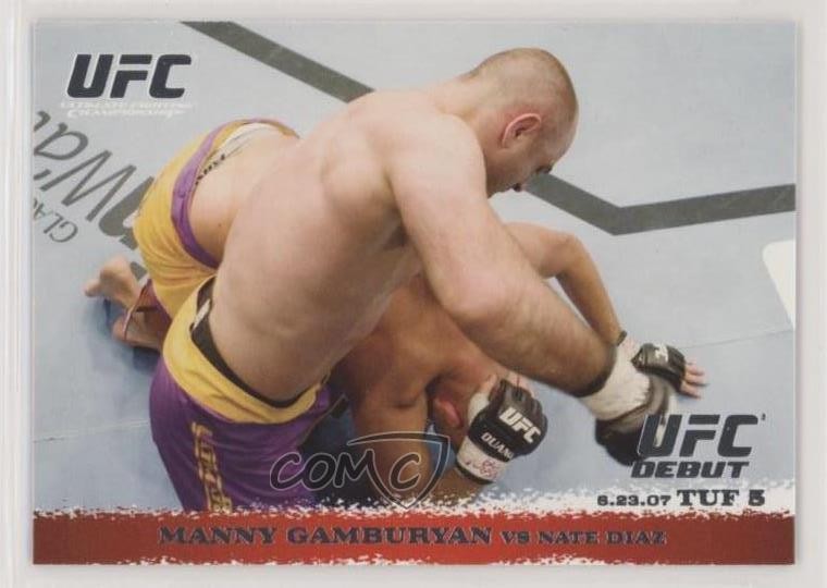 2009 Topps UFC Round 1 Manny Gamburyan vs Nate Diaz #67 05gp