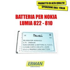 BATTERIA PER NOKIA LUMIA 822 - 810 3,7V 1400mAh