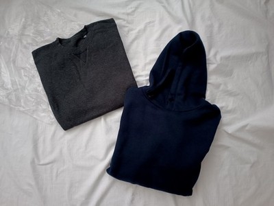 2x Russell Athletic Europe Sweatshirt + Hoodie L/52 NEU Kapuzenpullover Melange
