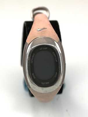 Nike Imara Watch 43 Lap 50m Womens Silver Cream Chrono Quartz NON WORKING