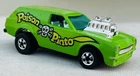 Vintage Hot Wheels 1975 Poison Pinto Lime Green Blackwall Hong Kong Base