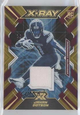2022 Panini XR X-Ray Swatches Gold /10 Jahan Dotson #XR-10 Rookie RC 0g70
