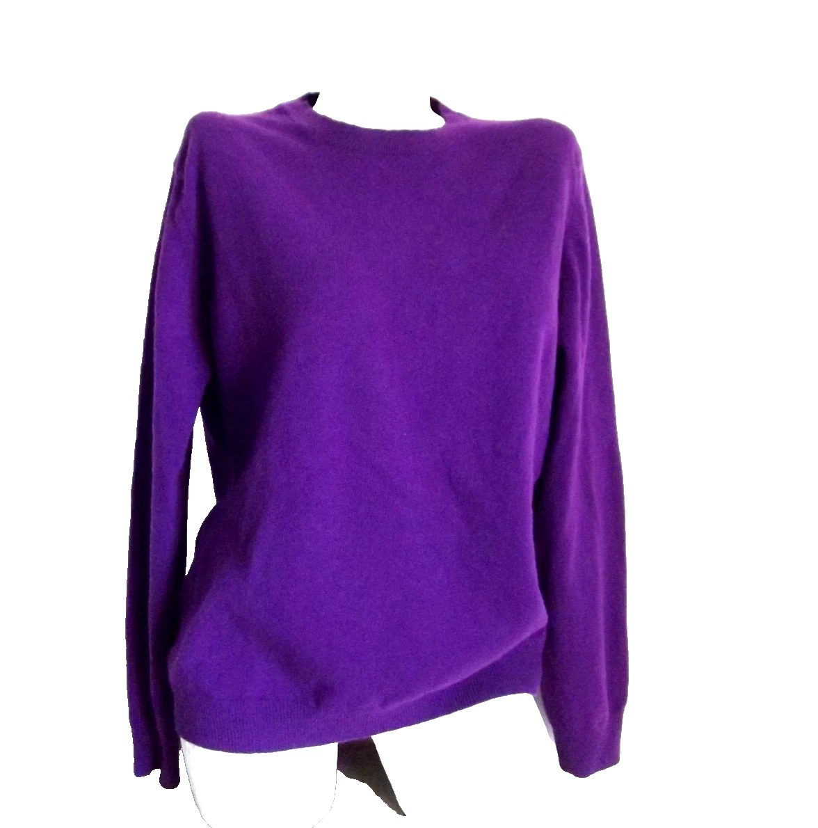 Maglione Donna In Maglia Di Cashmere – Girocollo, Manica Lunga, Pullover Spesso, Taglie XS-M