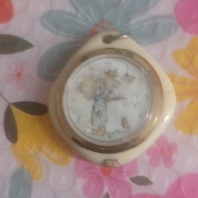 Precious Moments Unisex White Plastic Gold Fixed Bezel