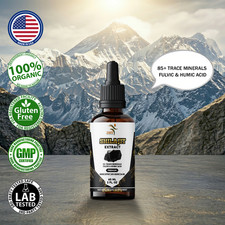 Himalayan Shilajit Extract Organic Non GMO Herbal Tincture Drops 2 Fl oz