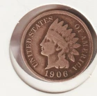 US Rare Old West 1906 Indian Head Penny Coin American Collection Shield Cent USA
