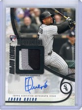 2025 Topps Major League Rookie Patch Autograph #MMAU-EQ Edgar Quero No 1 of 10