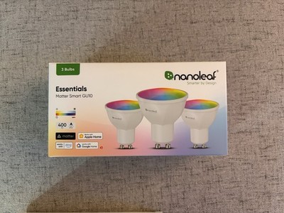 3er-Pack Nanoleaf Essentials GU10 LED Glühbirne   Matter via Thread, BT