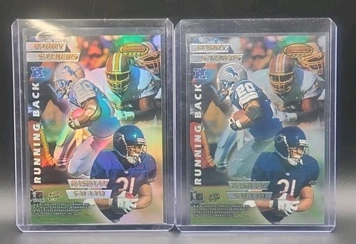 1996 Bowman's Best Mirror Image Sanders, Owens, Thomas, Salaam Refractorš„RAREš„ - Picture 2 of 7