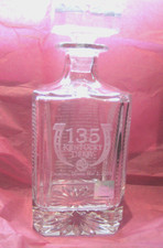 135 Kentucky Derby Etched Whiskey Decanter With Stopper