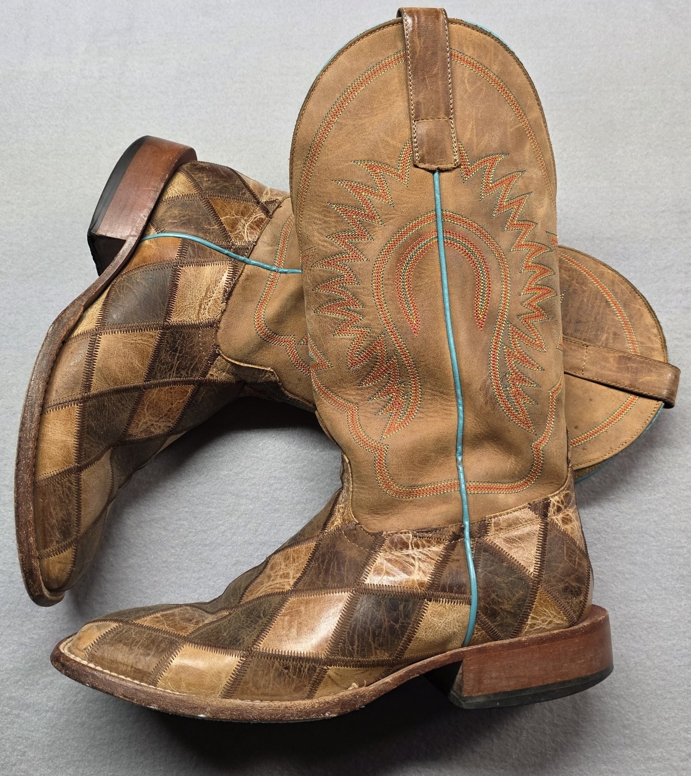 Anderson Bean HP Crazy Train Patchwork - Boot Men… - image 1