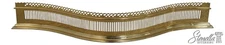 F70566: VIRGINIA METALCRAFTERS Williamsburg Style Brass Fireplace Fender