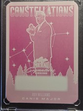 2024 Leaf Metal Signature Series /1 Roy William Print Plate 1/1 UNC Tarheels