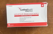 Cardinal Health Essentials Adhesive Remover Wipes, 75 Count Ostomy Supplies 